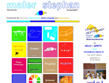 Tablet Screenshot of maler-stephan.de
